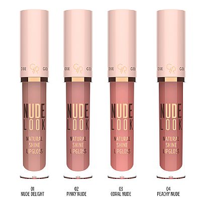 Golden Rose Nood Look Natural Shine Lipgloss 02 Pinky Nude