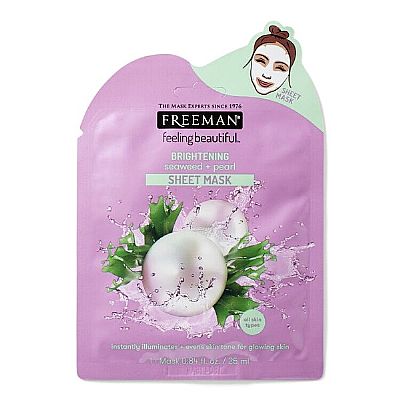 Freeman Brightening Seaweed + Pearl Sheet Mask 25ml