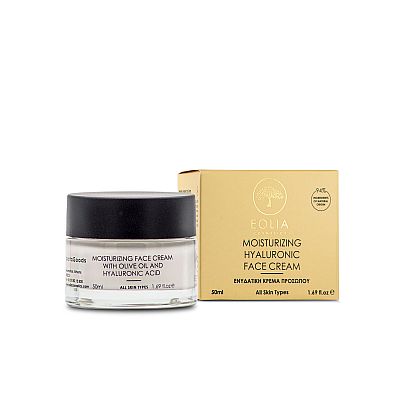 Eolia Cosmetics Moisturizing Face Cream Olive Oil & Hyaluronic Acid Microspheres 50ml