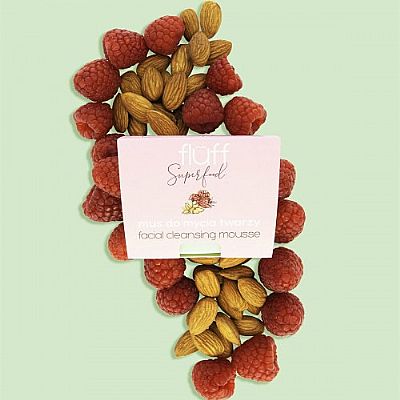 Fluff Raspberries & Almonds Facial Cleansing Mousse 50ml