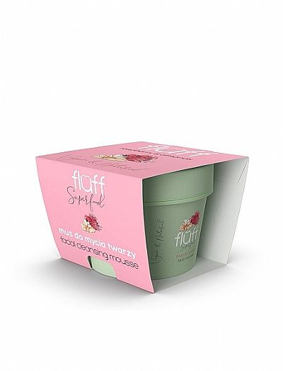 Fluff Raspberries & Almonds Facial Cleansing Mousse 50ml