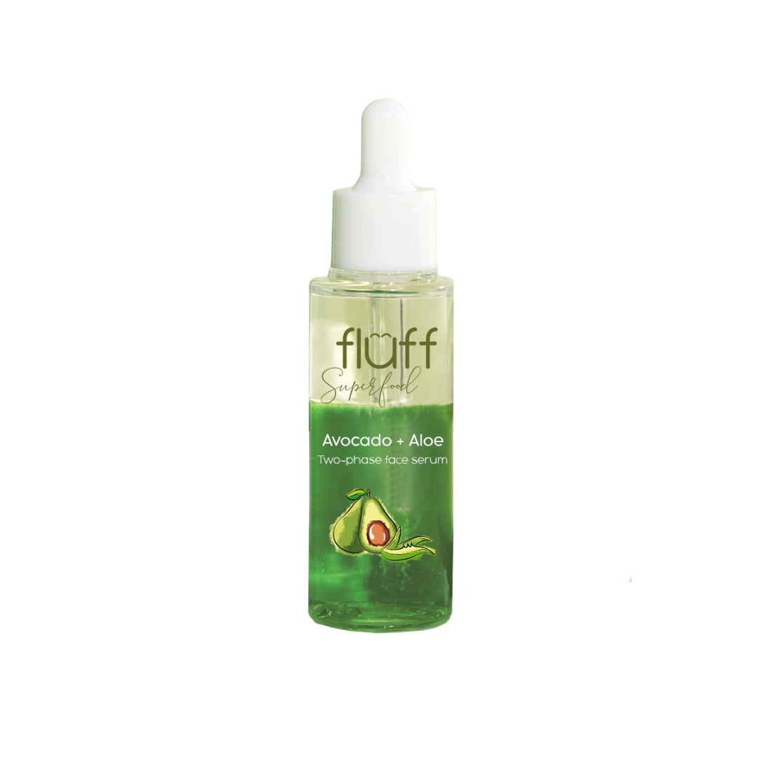 Fluff Aloe And Avocado Booster Two Phase Face Serum 40ml 
