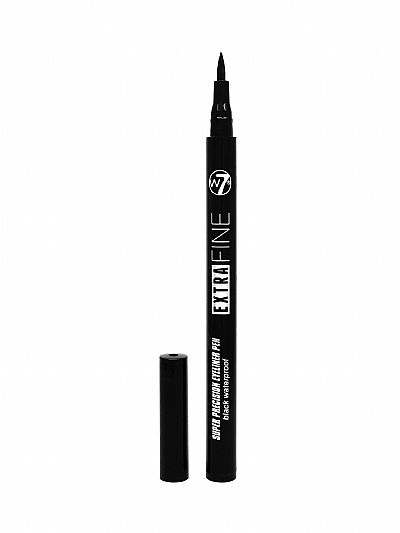 W7 Extra Fine Eye Liner Pen Black Waterproof 1ml