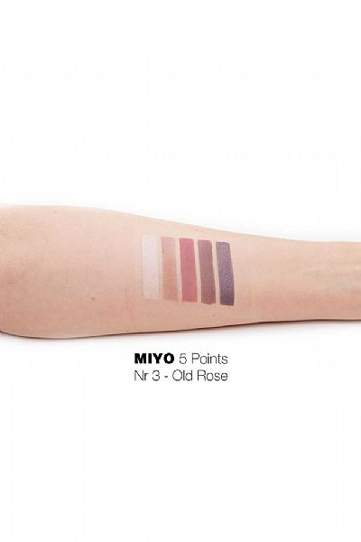 Miyo Five Points Palette Eyeshadows No3 Old Rose